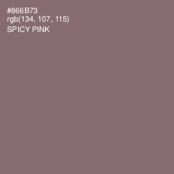 #866B73 - Spicy Pink Color Image